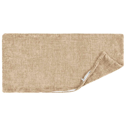 Cushion Cover 6 pcs HEERLEN Taupe 40 x 80 cm Chenille Fabric