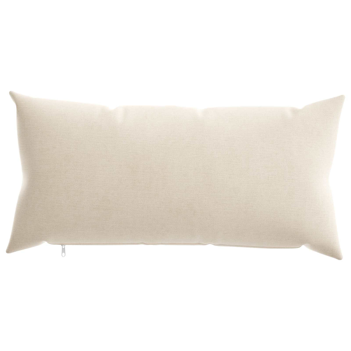 Cushion Cover 6 pcs HEERLEN Cream 40 x 80 cm Chenille Fabric