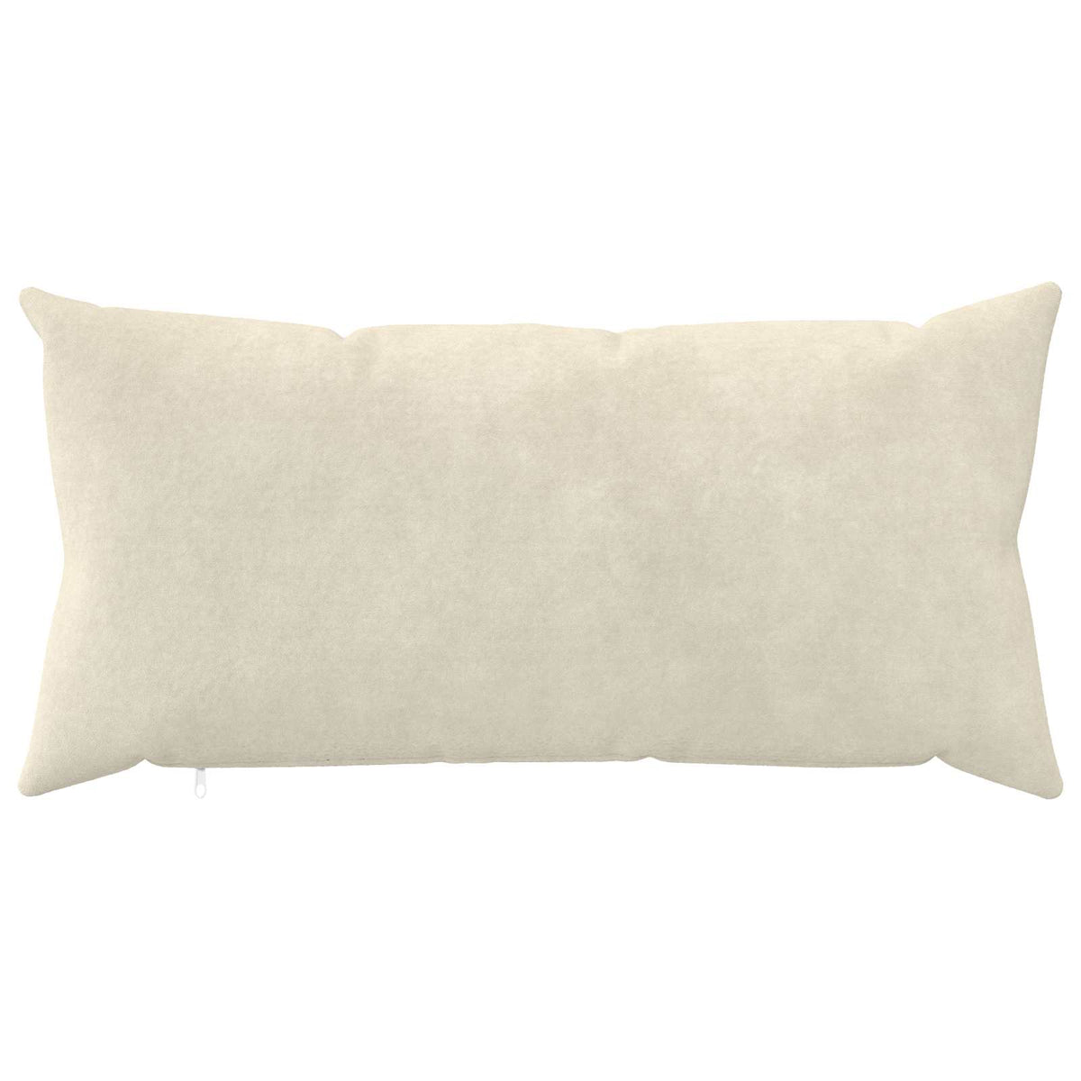 Cushion Cover 2 pcs HEERLEN Cream 40 x 80 cm Microfiber Fleece