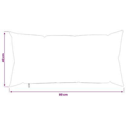 Cushion Cover 12 pcs HEERLEN Blue 40 x 80 cm Microfiber Fleece