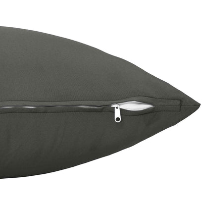 Cushion Cover 6 pcs HEERLEN Anthracite 40 x 80 cm Polyester