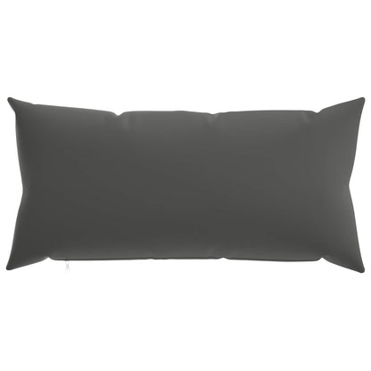 Cushion Cover 6 pcs HEERLEN Anthracite 40 x 80 cm Polyester