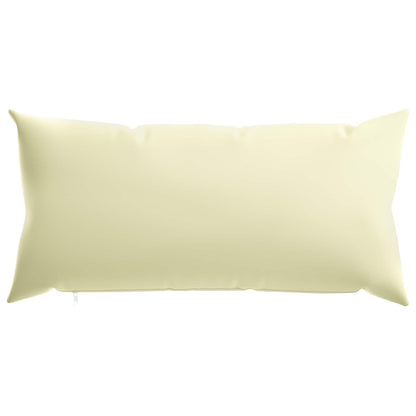 Cushion Cover 12 pcs HEERLEN Cream 40 x 80 cm Polyester