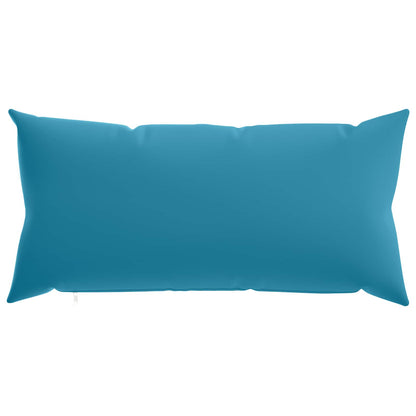 Cushion Cover 2 pcs HEERLEN Light Blue 40 x 80 cm Polyester