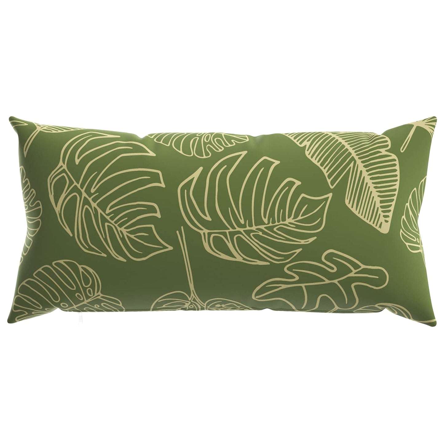 Cushion Cover 2 pcs HEERLEN Leaf Design 40 x 80 cm Polyester
