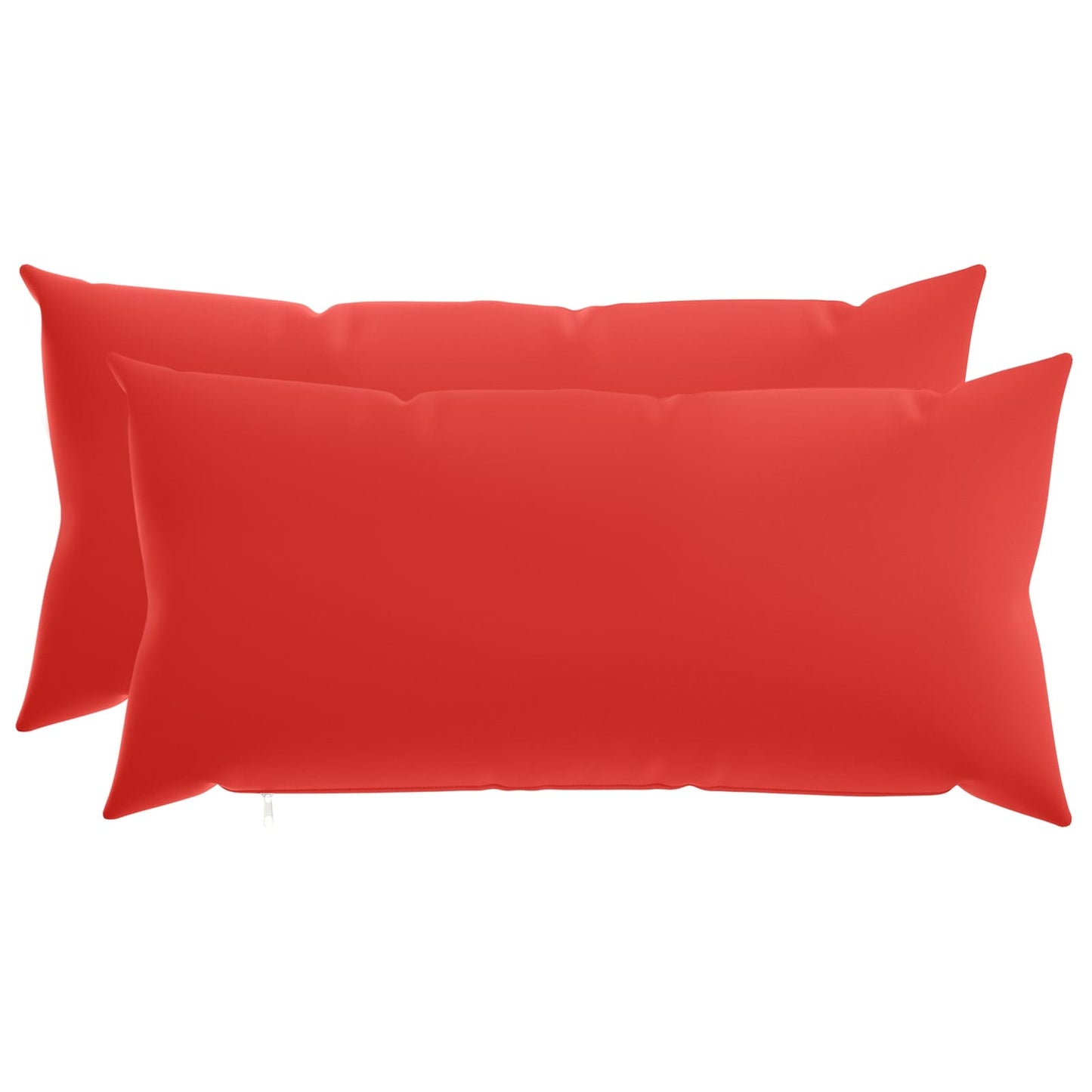 Cushion Cover 2 pcs HEERLEN Red 40 x 80 cm Polyester