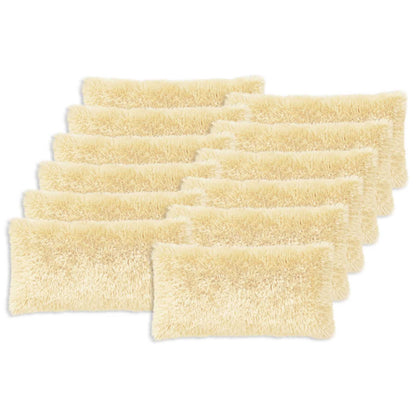 Cushion Cover 12 pcs HEERLEN Cream 40 x 80 cm PV Fleece