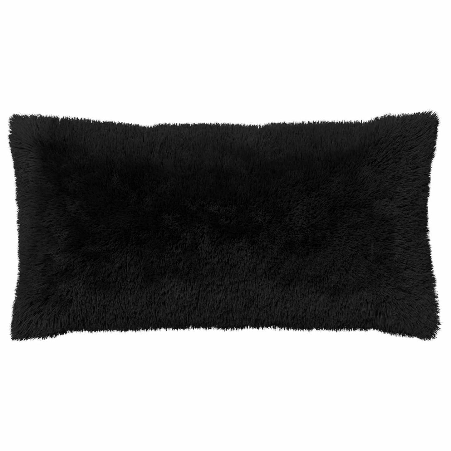 Cushion Cover 6 pcs HEERLEN Black 40 x 80 cm PV Fleece
