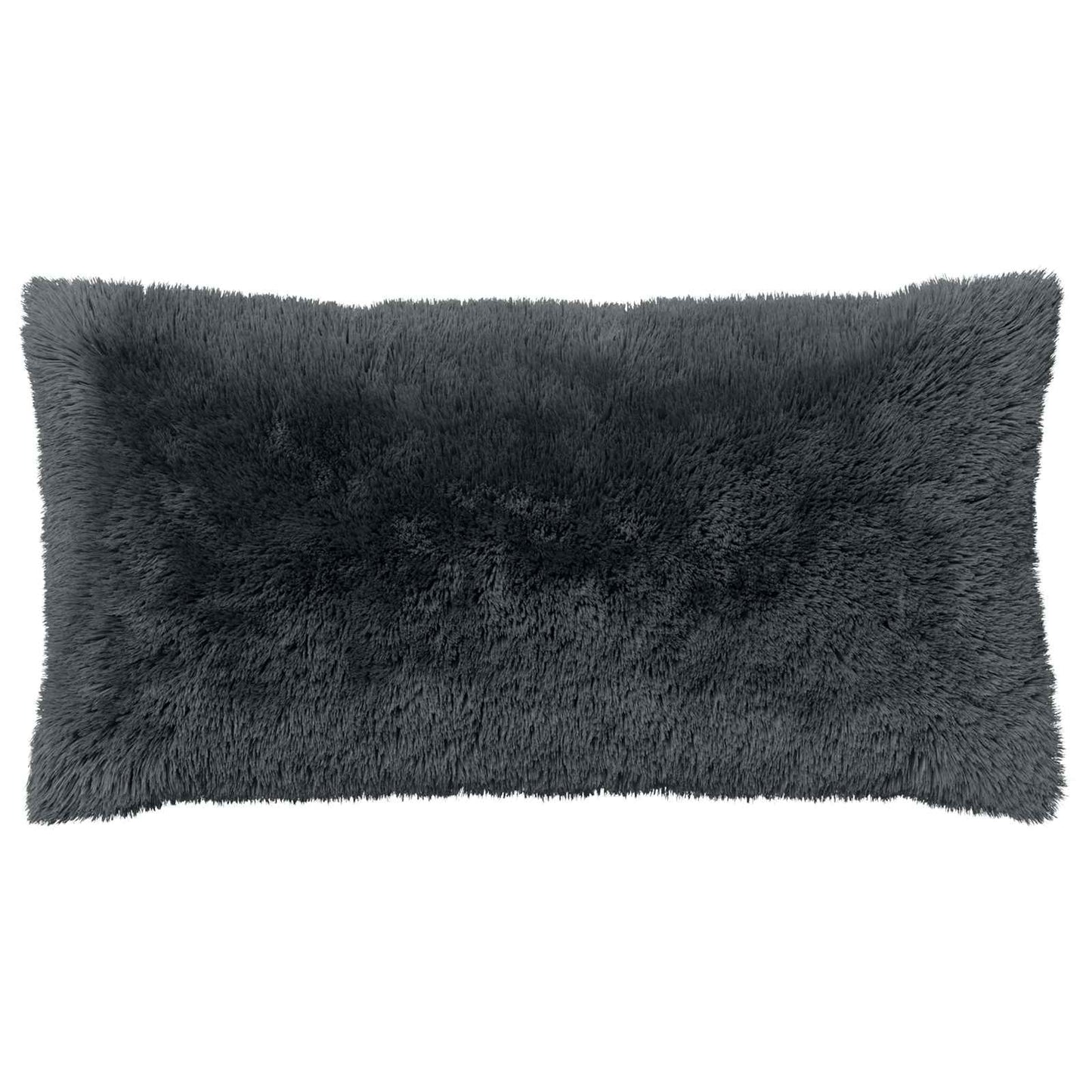 Cushion Cover 2 pcs HEERLEN Anthracite 40 x 80 cm PV Fleece