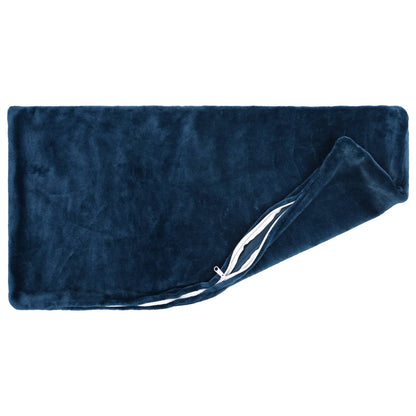 Cushion Cover 2 pcs HEERLEN Navy Blue 40 x 80 cm Flannel