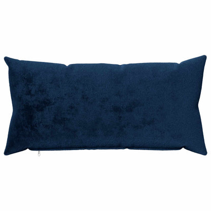 Cushion Cover 2 pcs HEERLEN Navy Blue 40 x 80 cm Flannel