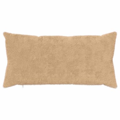 Cushion Cover 6 pcs HEERLEN Cream 40 x 80 cm Faux Rabbit Fur