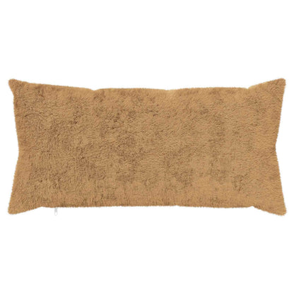 Cushion Cover 12 pcs HEERLEN Taupe 40 x 80 cm Faux Rabbit Fur