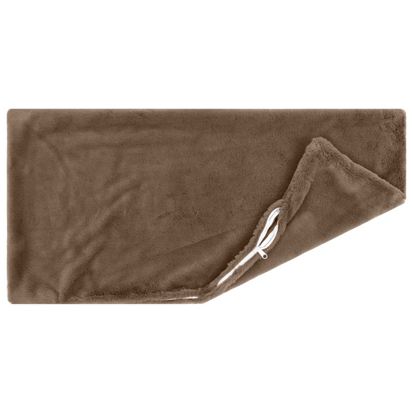 Cushion Cover 12 pcs HEERLEN Light Brown 40 x 80 cm