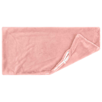 Cushion Cover 2 pcs HEERLEN Pink 40 x 80 cm Faux Rabbit Fur