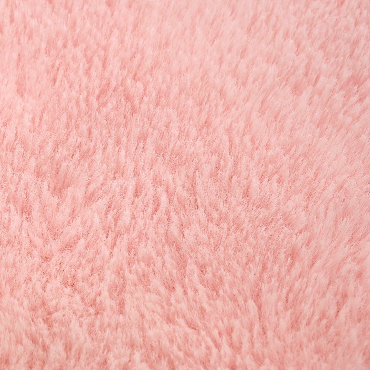 Cushion Cover 12 pcs HEERLEN Pink 40 x 80 cm Faux Rabbit Fur