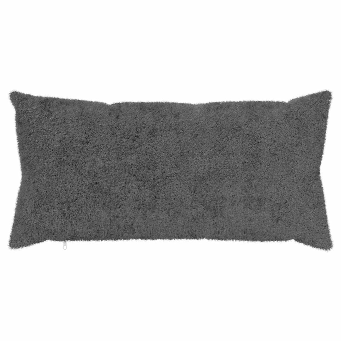 Cushion Cover 2 pcs HEERLEN Dark Grey 40 x 80 cm