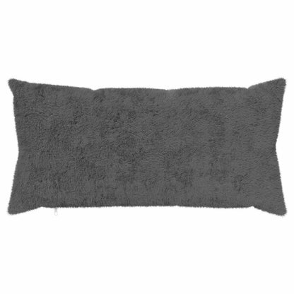 Cushion Cover 2 pcs HEERLEN Dark Grey 40 x 80 cm