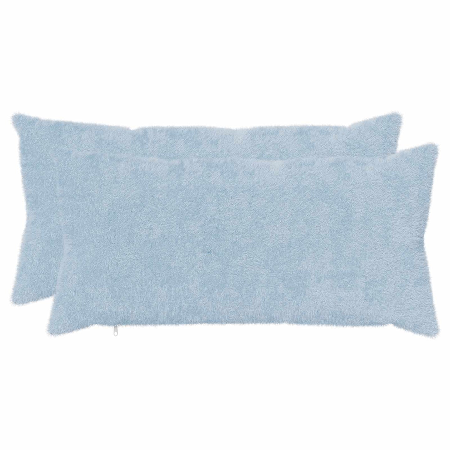 Cushion Cover 2 pcs HEERLEN Light Blue 40 x 80 cm