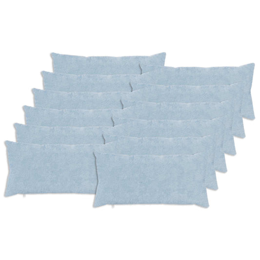 Cushion Cover 12 pcs HEERLEN Light Blue 40 x 80 cm