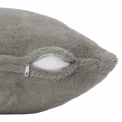 Cushion Cover 12 pcs HEERLEN Light Grey 40 x 80 cm