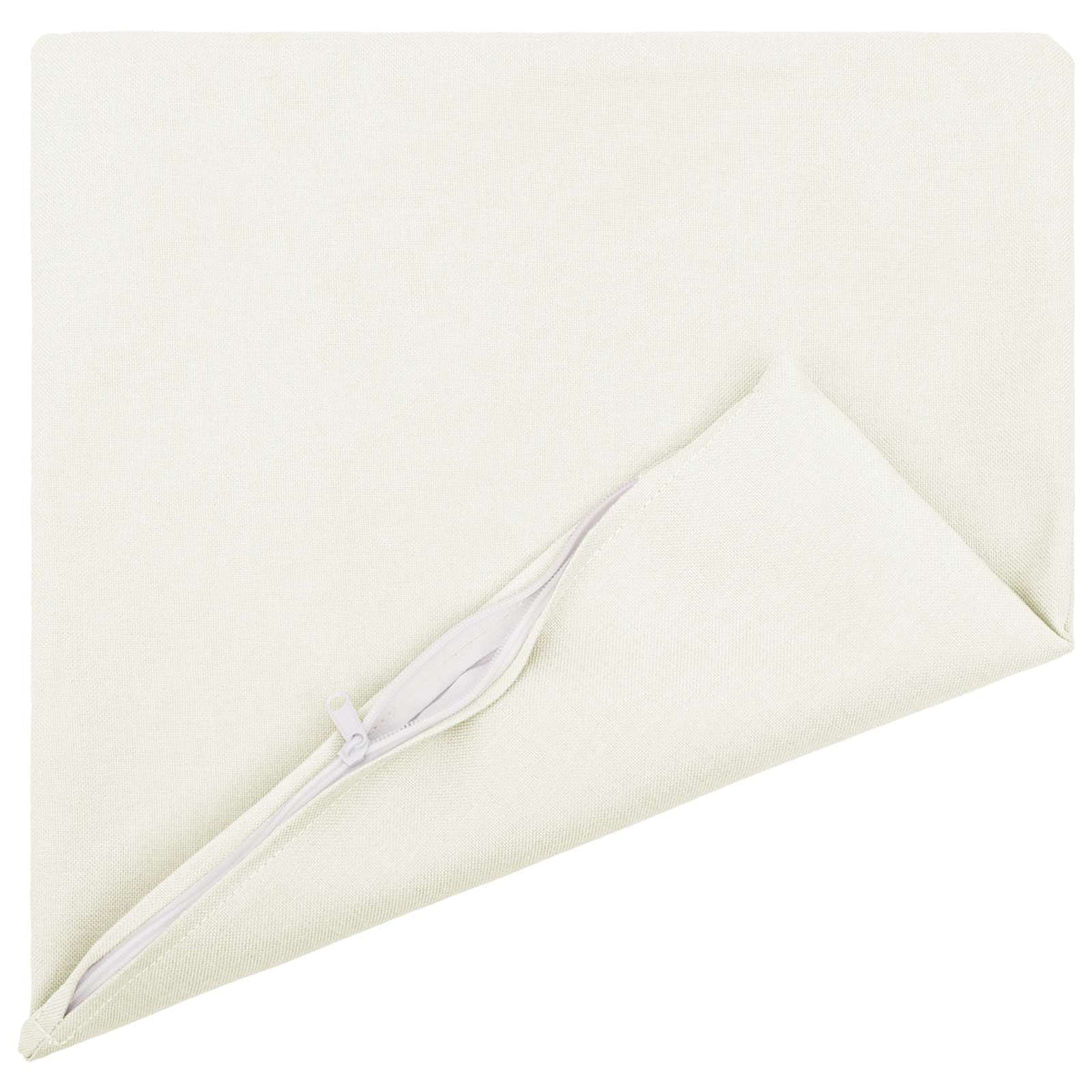 Cushion Cover 6 pcs HEERLEN White 45 x 45 cm Fabric