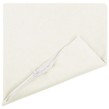 Cushion Cover 6 pcs HEERLEN White 45 x 45 cm Fabric
