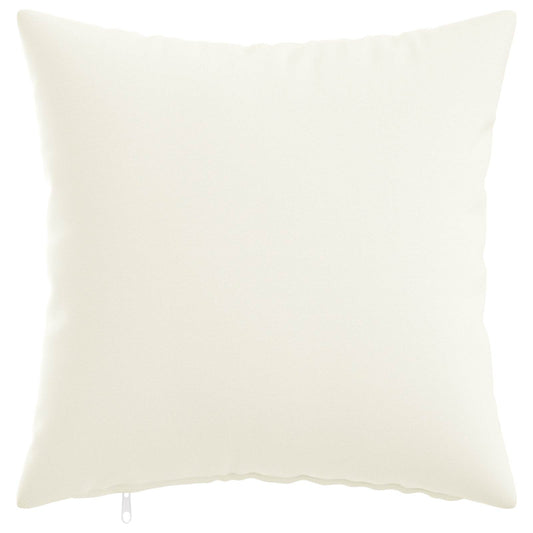 Cushion Cover 6 pcs HEERLEN White 45 x 45 cm Fabric
