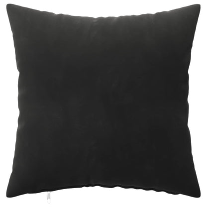 Cushion Cover 6 pcs HEERLEN Black 45 x 45 cm Velvet