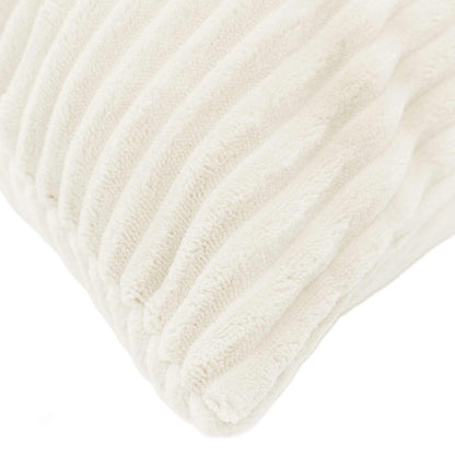 Cushion Cover 2 pcs HEERLEN Cream 45 x 45 cm Corduroy