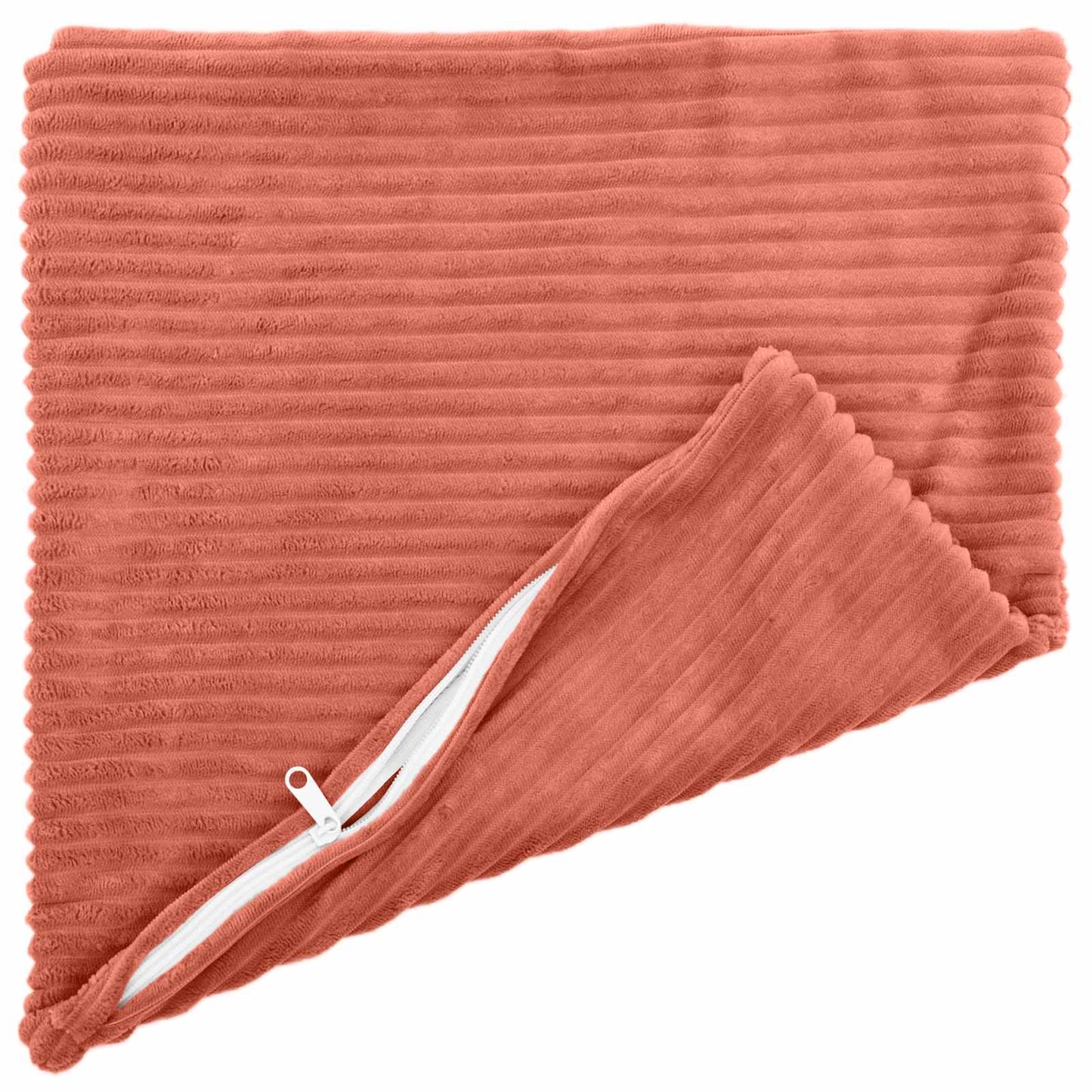 Cushion Cover 6 pcs HEERLEN Red Orange 45 x 45 cm Corduroy