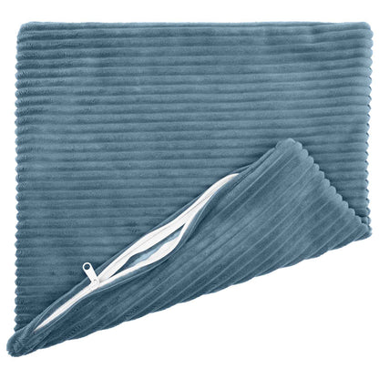 Cushion Cover 6 pcs HEERLEN Blue 45 x 45 cm Corduroy