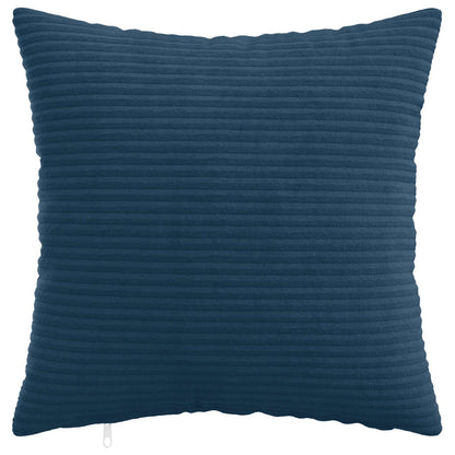 Cushion Cover 6 pcs HEERLEN Navy Blue 45 x 45 cm Corduroy