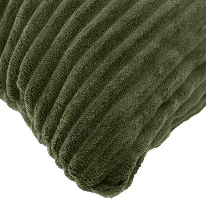 Cushion Cover 2 pcs HEERLEN Green 45 x 45 cm Corduroy