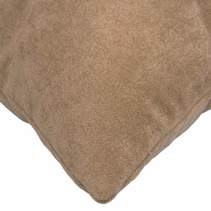 Cushion Cover 12 pcs HEERLEN Taupe 45 x 45 cm Microfiber Fleece