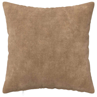 Cushion Cover 12 pcs HEERLEN Taupe 45 x 45 cm Microfiber Fleece