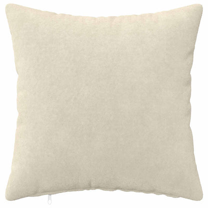 Cushion Cover 12 pcs HEERLEN Cream 45 x 45 cm Microfiber Fleece