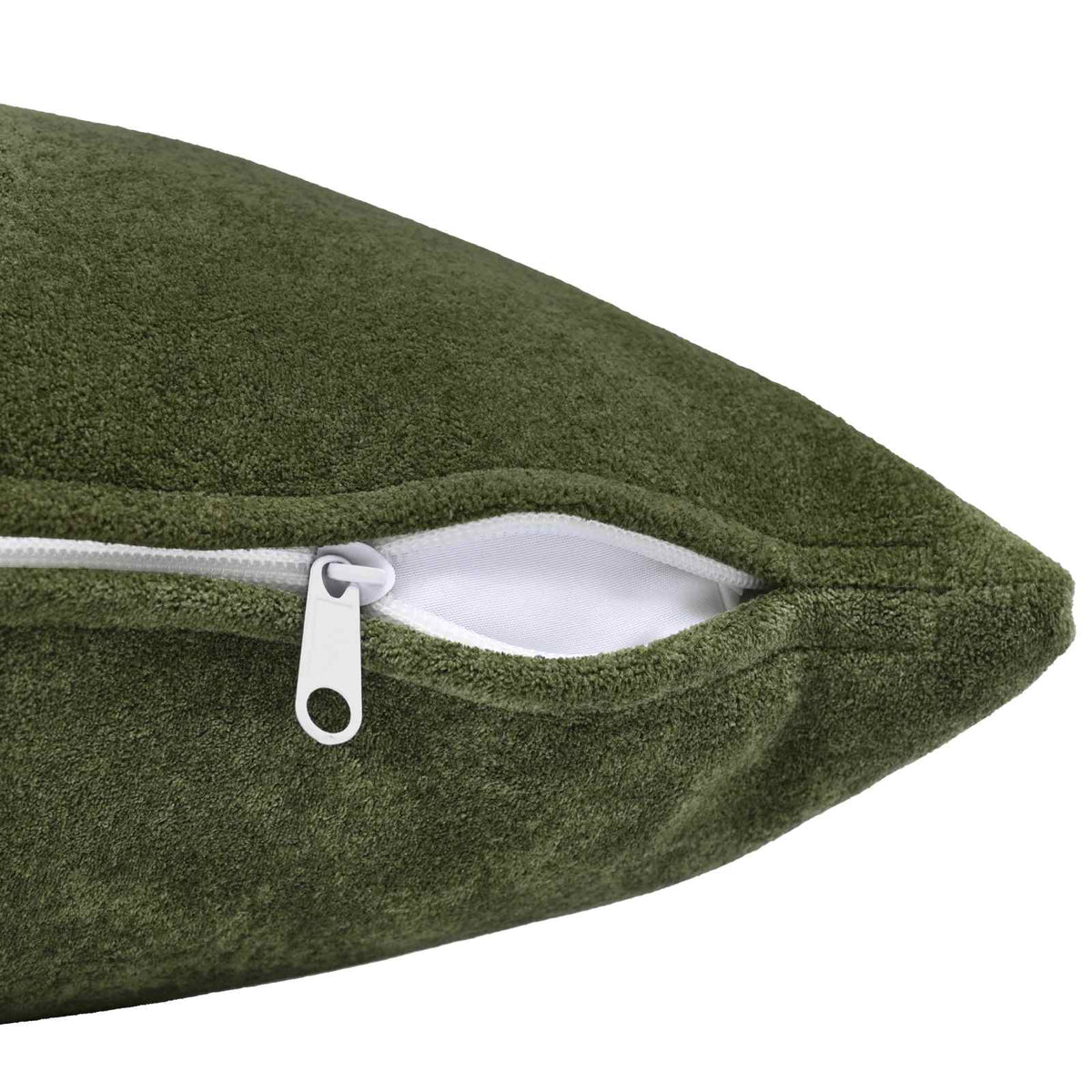 Cushion Cover 12 pcs HEERLEN Green 45 x 45 cm Microfiber Fleece
