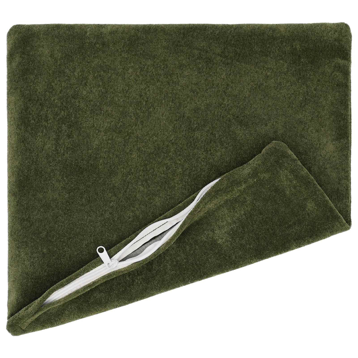 Cushion Cover 12 pcs HEERLEN Green 45 x 45 cm Microfiber Fleece