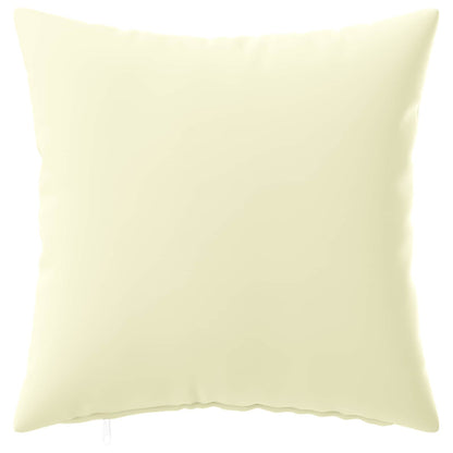 Cushion Cover 2 pcs HEERLEN Cream 45 x 45 cm Polyester