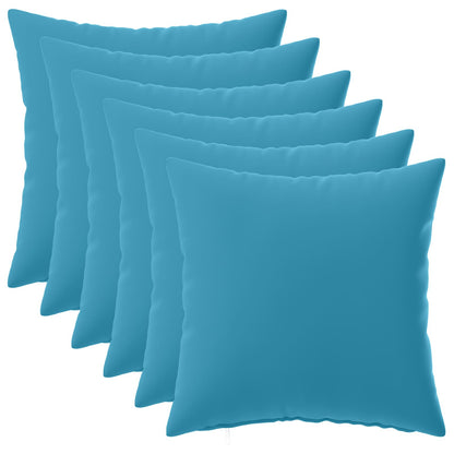 Cushion Cover 6 pcs HEERLEN Light Blue 45 x 45 cm Polyester