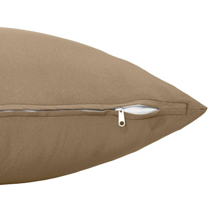 Cushion Cover 12 pcs HEERLEN Taupe 45 x 45 cm Polyester