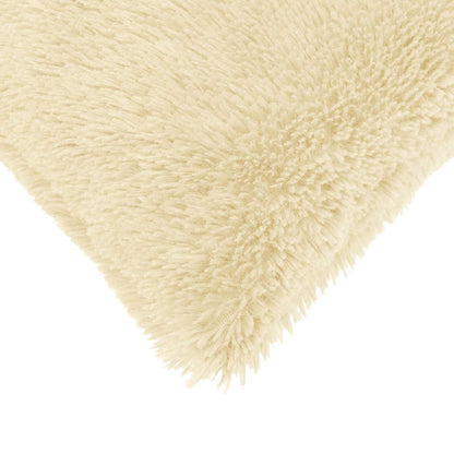 Cushion Cover 12 pcs HEERLEN Cream 45 x 45 cm PV Fleece