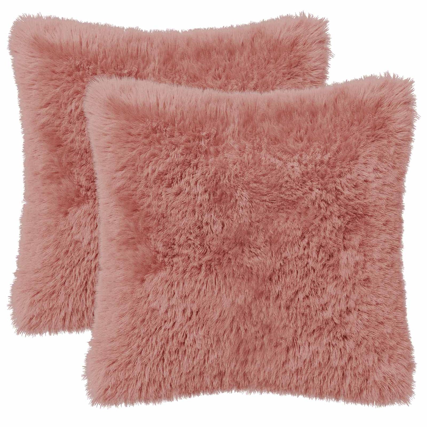 Cushion Cover 2 pcs HEERLEN Pink 45 x 45 cm PV Fleece