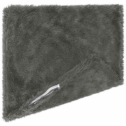 Cushion Cover 2 pcs HEERLEN Light Grey 45 x 45 cm PV Fleece