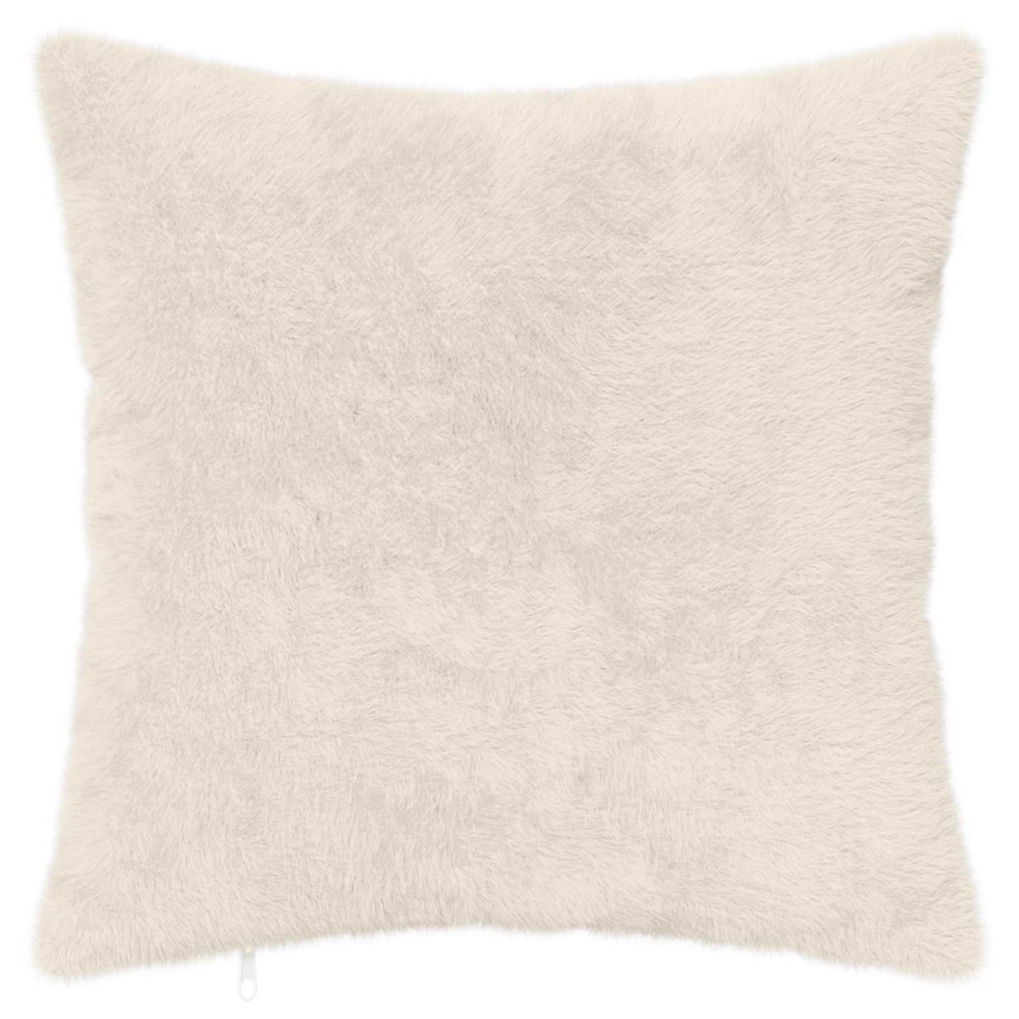 Cushion Cover 2 pcs HEERLEN White 45 x 45 cm Faux Rabbit Fur