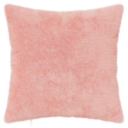 Cushion Cover 6 pcs HEERLEN Pink 45 x 45 cm Faux Rabbit Fur