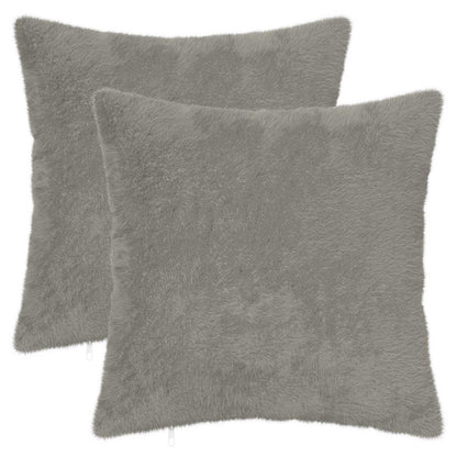 Cushion Cover 2 pcs HEERLEN Light Grey 45 x 45 cm