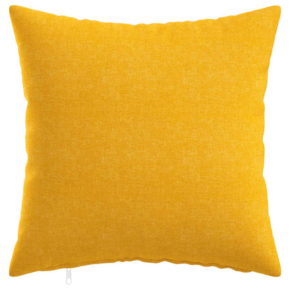 Cushion Cover 12 pcs HEERLEN Light Yellow 50 x 50 cm Fabric