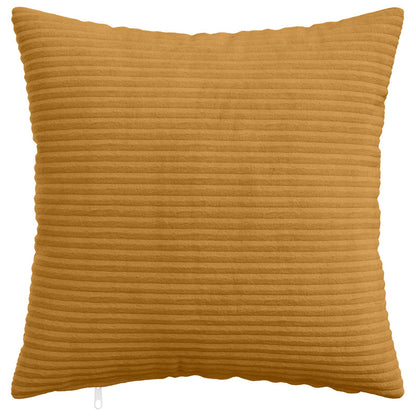 Cushion Cover 12 pcs HEERLEN Yellow 50 x 50 cm Corduroy